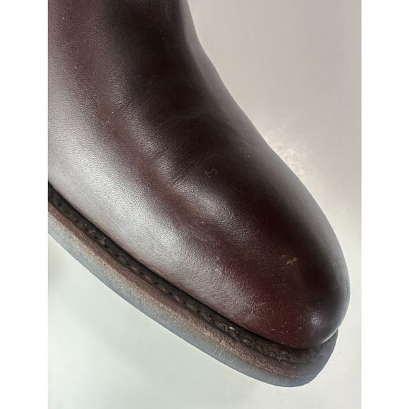 *Flawed R.M. Williams Craftsman Boots Men’s 9.5 F Brown Leather Chelsea Pull-On - Picture 9 of 16